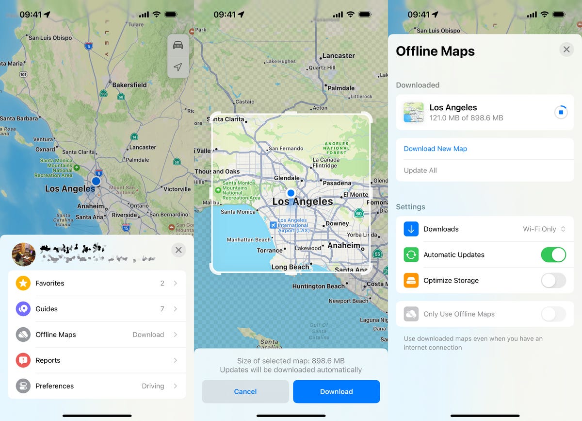 Setting up Apple Maps offline map