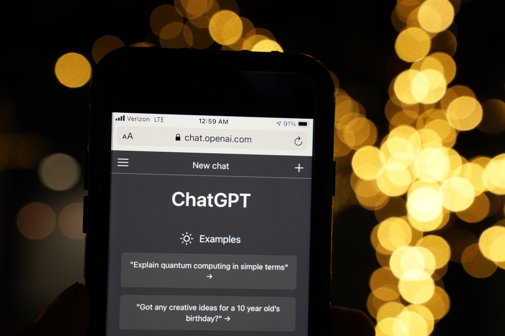 ChatGPT screen