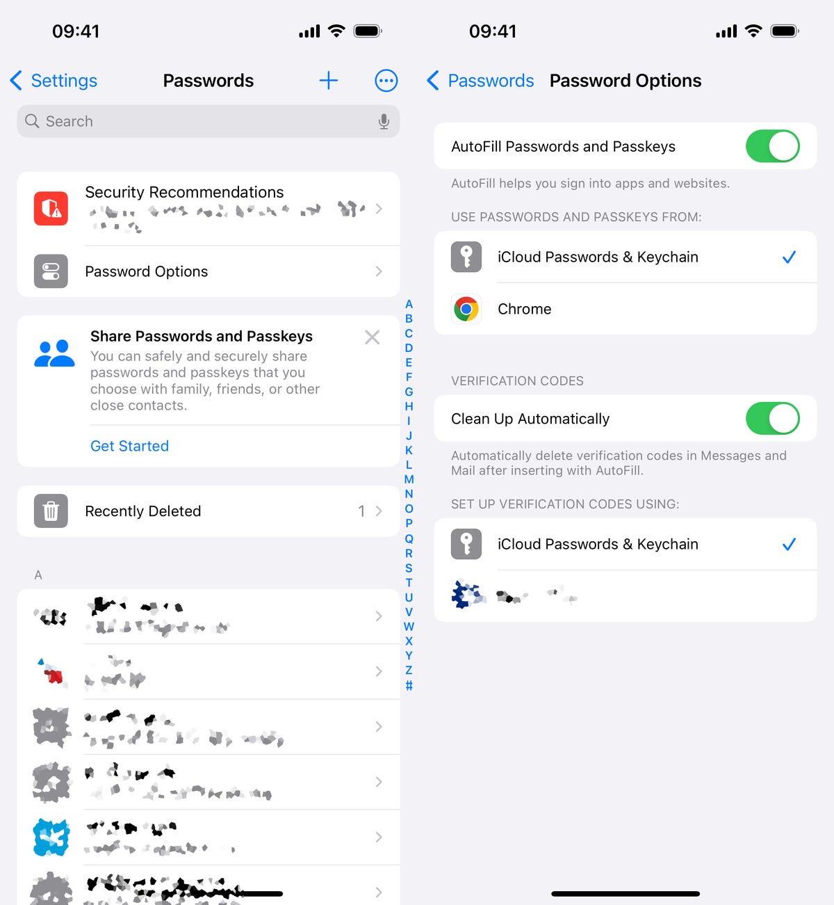 Tracking code settings in iOS 17