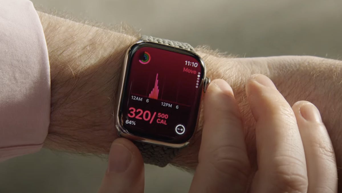 Apple Watch on the wrist